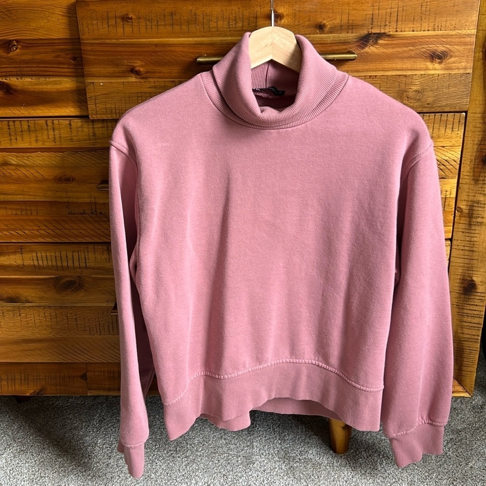 Zara Women’s Pink Turtleneck Sweatshirts